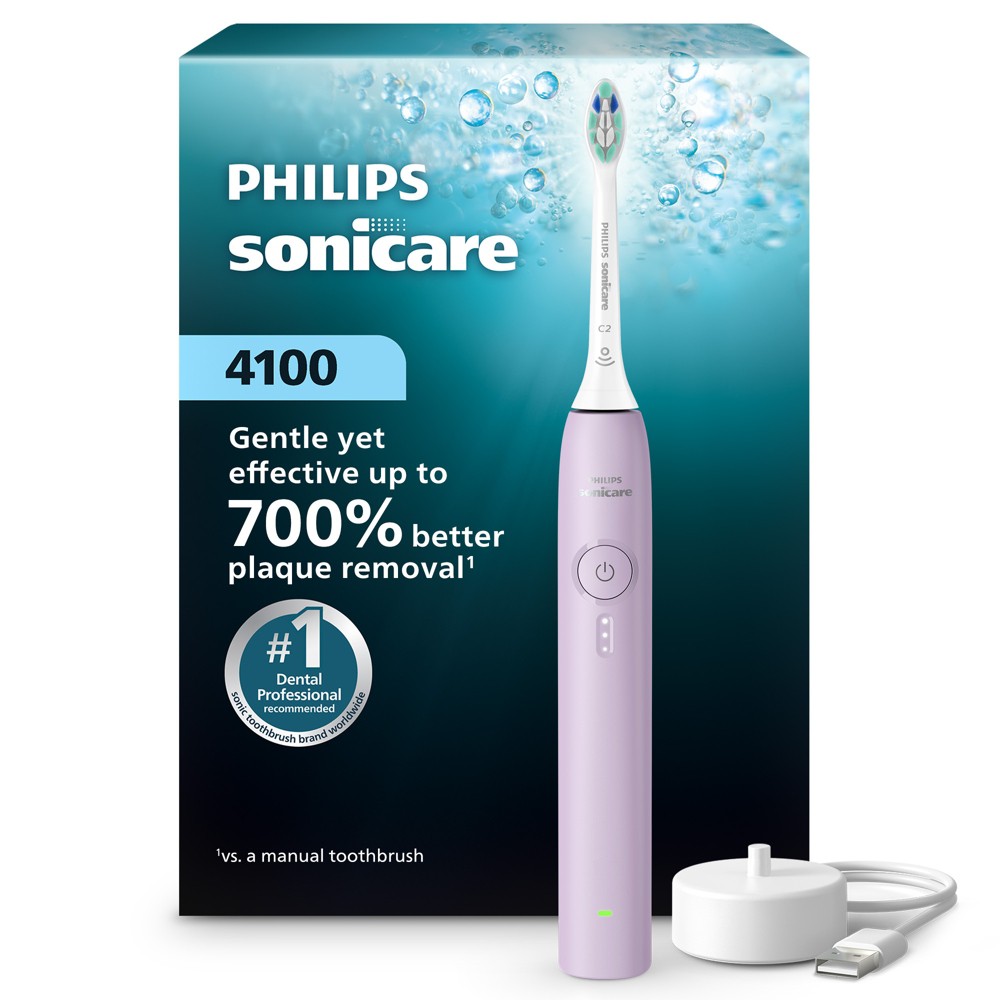 Philips Sonicare 4100 Rechargeable Electric Toothbrush - Lilac