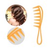 Unique Bargains Anti Static Hair Comb Wide Tooth for Thick Curly Hair Hair Care Detangling Comb For Wet and Dry 3 Pcs - 2 of 4