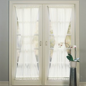 Emily Voile Rod Pocket Sheer Door Curtain Panel - No. 918 - 1 of 4