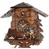 One Day Cuckoo Clock – 9.8 in – Man Sawing Wood, Hand-carved Black Forest By River City Clocks - 2 of 3