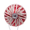 Kurt Adler 80MM Red and Silver Snowflake Ball Ornaments, 6 Piece Set - 3 of 4