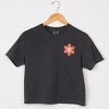 Simply Sage Market S.W.Smiley Checkered Mama Flowers Boxy Crop Top - 2 of 4