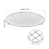 Unique Bargains Stainless Steel Round Cross Wire Barbecue Grill with Legs - 2 of 4