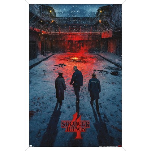 Trends International Netflix Stranger Things: Season 4 - The Piggyback  Framed Wall Poster Prints White Framed Version 22.375 X 34 : Target