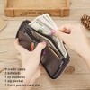 Paaaawaters Wallets for Men Genuine Leather,Slim Zipper Mens Wallet RFID Blocking with Front Pocket - 2 of 4