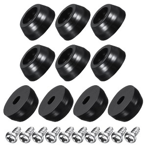 Unique Bargains Round Non-Slip Furniture Pads with Stainless Steel Washer and Screws - 1 of 4