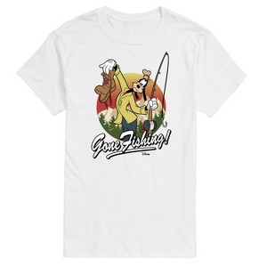 Men's - Disney - Goofy Gone Fishing Short Sleeve Graphic T-Shirt - 1 of 4