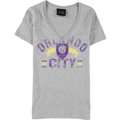 G-III Sports Womens Orlando City Distressed Graphic T-Shirt