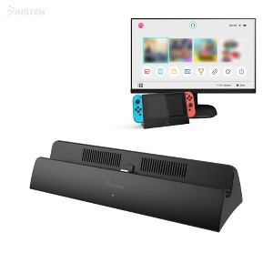 Insten TV Docking Station For Nintendo Switch and OLED Model, Portable Adapter Connect to TV, Supports 4K HDMI Output - 1 of 4