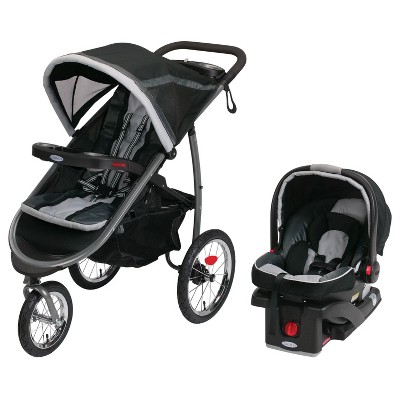 Image of Graco Fast Action Fold Jogger Click Connect Travel System - Gotham