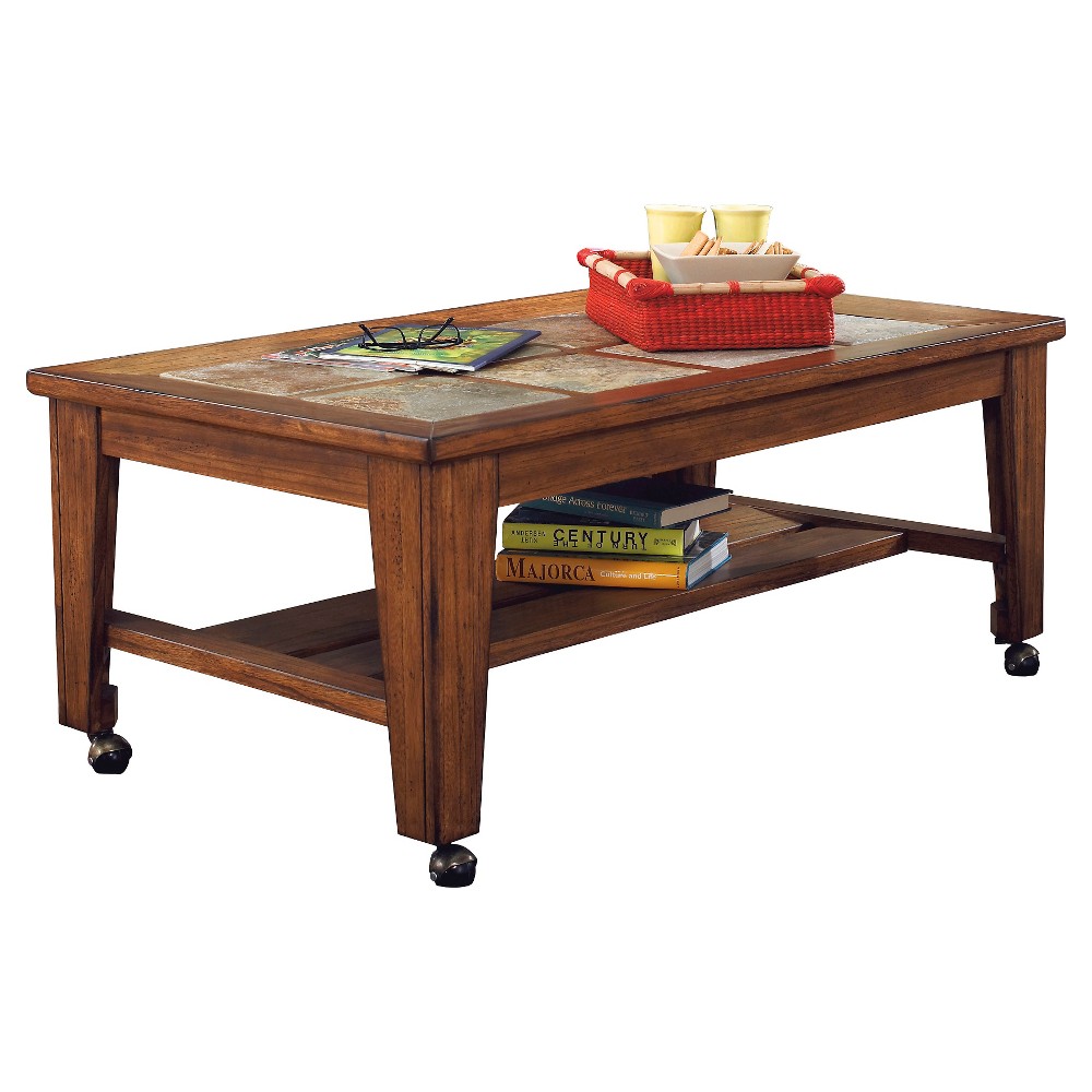 UPC 024052000962 product image for Coffee Table: Vintage Casual Rectangular Cocktail Table - Rustic Brown - Signatu | upcitemdb.com