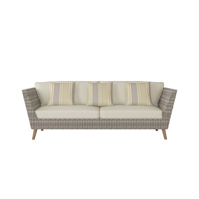 Omer Wicker Patio Sofa - Amazonia