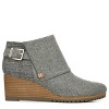 Dr. Scholl's Womens Create Wedge Ankle Bootie Mid Grey Flannel 9 M - 3 of 4