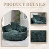 PAGED Modern Chenille Bean Bag Chair with High Back, Loveseat Sofa for Adults and Kids, Comfy Chair for Living Room, Bedroom - 3 of 4