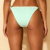 Women's Ribbed Texture Low-Rise High Leg Extra Cheeky Side-Tie Bikini Bottom - Wild Fable™ - 2 of 4