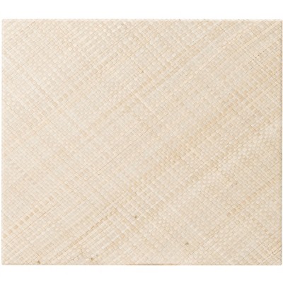 Light Natural Raffia 2-Shelf Accent Table