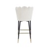 Meridian Furniture,Lily Cream Velvet Stool, Set of 2 - 3 of 4