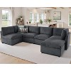 AMERLIFE Oversized Modular Sectional Sofa with 32" Deep Seat, 6-Piece Convertible U/L/S Couch - 2 of 4
