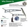 PAGED Awning Window Awnings with Aluminum Alloy Bracket and Valance for Door Entrance - 2 of 4