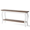 Syemin Console Tables Vintage French Console Table, Extra Long Sofa Table Behind Couch, Entryway Storage Console Table, Brown, 70.87"*11.81"*33.46" - 2 of 4