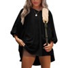 EXLURA Summer 3/4 Length Sleeve Womens Tops Casual Loose V Neck Tunic Tops Oversize T Shirts Solid Basic Tees Blouses 2025 - 2 of 4