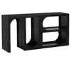 PAGED Modular Console Table with Rectangular Exterior and Curved Interior Design, 2 Adjustable Modules, Modern Entryway Sofa Side Table - 4 of 4