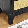 NicBex 5-Drawer Rattan Chest of Drawers for Bedroom, Storage Cabinet with Anti-Tip Device & Smooth Slides, Modern Wooden Dresser for Bedroom - 4 of 4