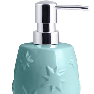 Tie-Dye Blue Ceramic Kids' Lotion Pump with Chrome Pump