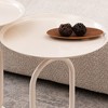 Lyngins Lantern-Shaped Metal End Tables Living Room, Retro Tray Side Table with Weighted Base, Small Side Table, Round End Table, Small Coffee Table - 2 of 4