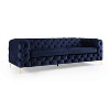 MINIMORE Modern Style Ghaleb 93.3"W  3Seater Square Arms Chesterfield Sofa - 4 of 4