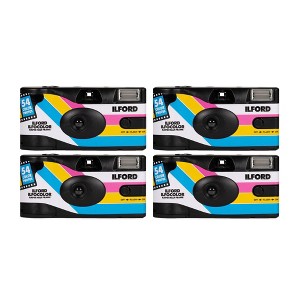 Ilford Ilfocolor Half Frame Single Use Camera (54 Exposures) - 4 Pack - 1 of 4