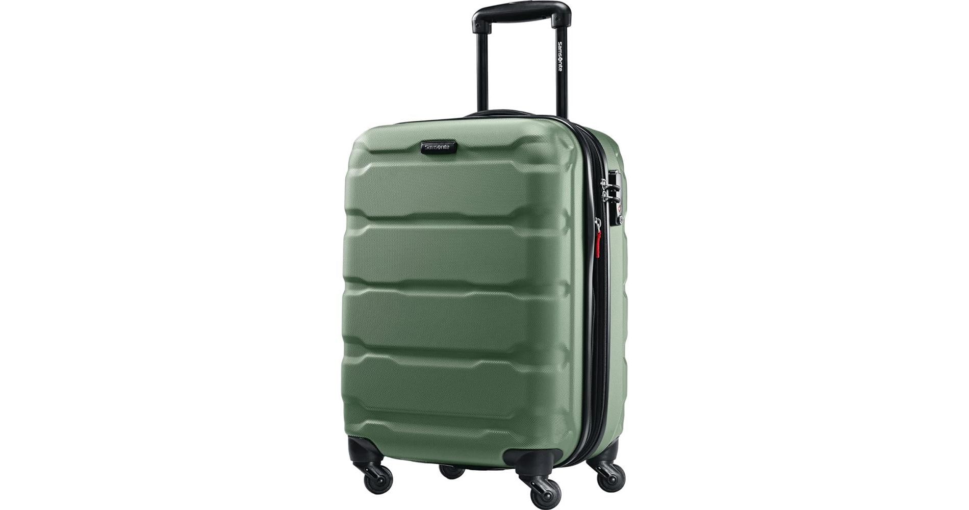 Samsonite Omni PC Hardside Expandable Carry-On Luggage – 20″ Spinner, Army Green