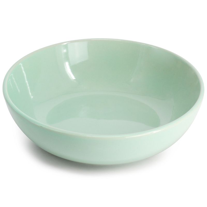 Martha Stewart Everyday 2 Piece 8.5 Inch Stoneware Dinner Bowl Set in Mint, 3 of 6
