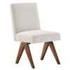 Modway Lyra Boucle Fabric Dining Room Side Chair - Set of 2 - 2 of 4
