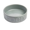 Park Life Designs 8c Classic Water and Food Dog Bowl - Gray - image 3 of 4