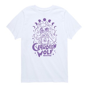 Boys' - Monster High - Clawdeen Wolf Moon Phases Short Sleeve Graphic T-Shirt - 1 of 4
