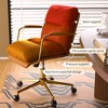SAINTCY PU Leather Office Chair - Swivel Desk Chair with Adjustable Height, Armrests & Wheels - Rolling Computer Chair for Home, Living Room - 3 of 4