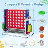 4-in-1 Castle-Themed Game Set with Adjustable Height - Connect Four, Basketball, Ring Toss & Golf for Indoor/Outdoor Family Fun - 3 of 4