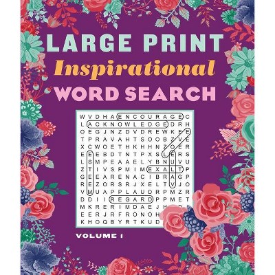 Large Print Inspirational Word Search Volume 1 Large Print Puzzle Books By Editors Of Thunder Bay Press Paperback Target