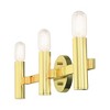 Livex Lighting Copenhagen 3 - Light Vanity in  Polished Brass - 3 of 4