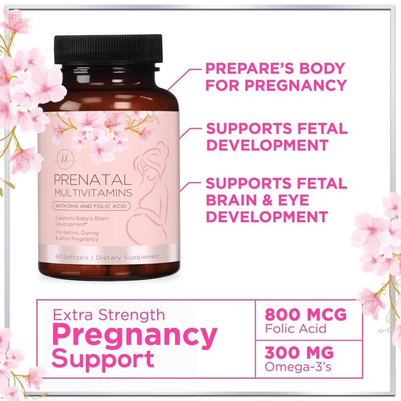 Hello Lovely! Prenatal Vitamins For Women with Folic Acid & DHA, 5 of 9