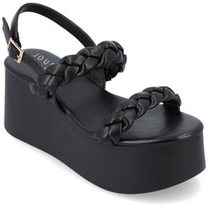 Journee Collection Womens Zannah Tru Comfort Foam Buckle Platform Sandals - 1 of 4