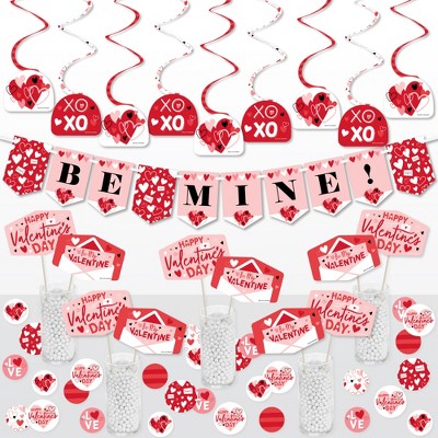 Big Dot Of Happiness Happy Valentine's Day - Valentine Hearts Party  Supplies Decoration Kit - Decor Galore Party Pack - 51 Pieces : Target