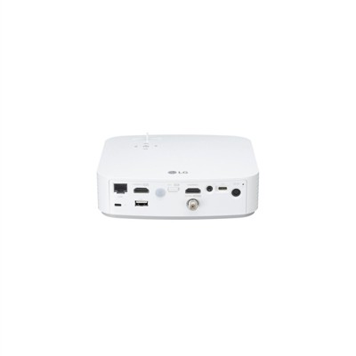 Compact White Full HD LED Smart Home Theater Projector