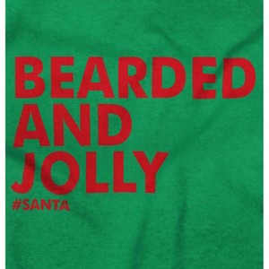 Xmas Bearded and Jolly Hashtag Santa Men's Crewneck Sweatshirt Brisco Brands - 1 of 4