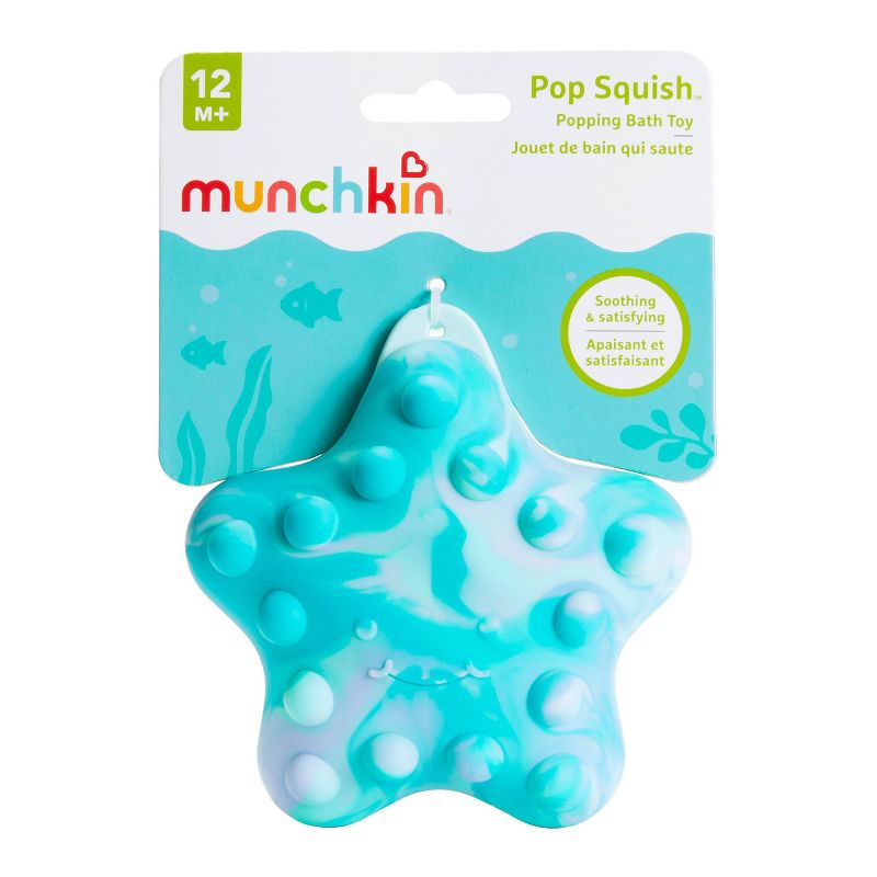 Munchkin Pop Squish Popping Mold-Free Sensory Baby Fidget Bath Toy Without Holes - Starfish, 4 of 6