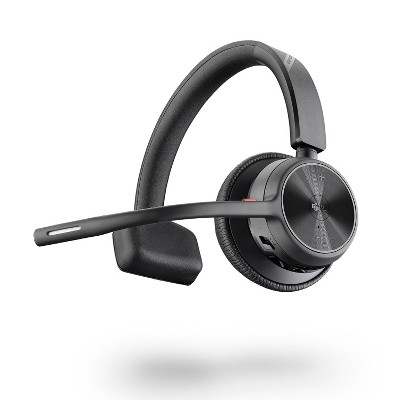 Poly Voyager 4310 UC Wireless Headset (Plantronics) - Single-Ear Headset w/ Mic - Connect to PC / Mac via USB-A Bluetooth Adapter, Cell Phone via Bluetooth - Works with Teams (Certified), Zoom & More