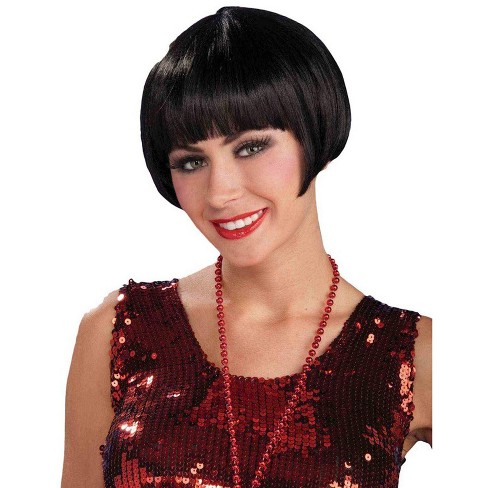 Forum Novelties Charleston Chic Black Wig For Adults One Size : Target