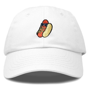 Dalix Hot Dog Embroidered Cap Cotton Baseball Summer Cool Dad Hat Mens - 1 of 4