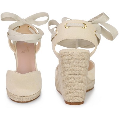 Perphy Women's Platform Lace Up Wedge Sandals - image 2